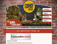 Tablet Screenshot of downtownlufkin.com